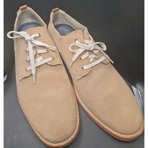 Cole Haan Mens 9M Grand.360 Tan Suede Shoes Wingtip Oxford C29705 Casual Preppy